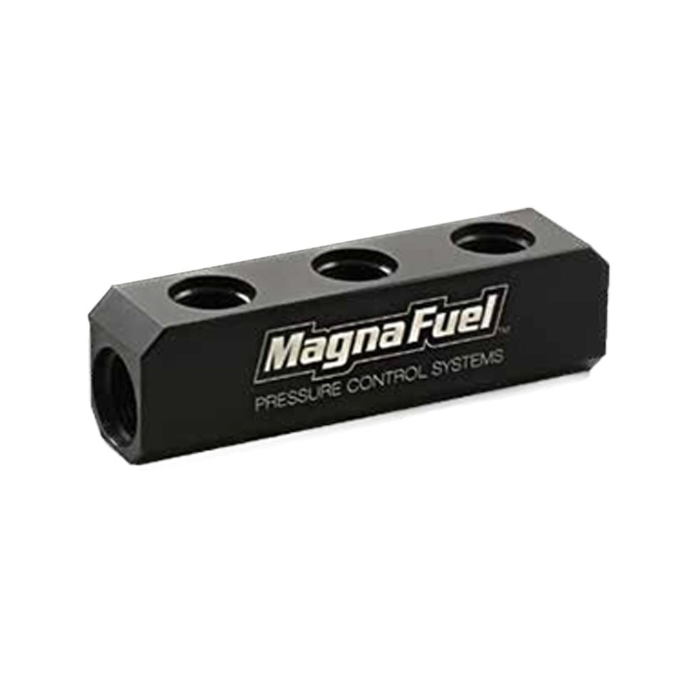 Magnafuel Racing Fuel Systems 3-Port Fuel Log for Holley 12-803 Regulators