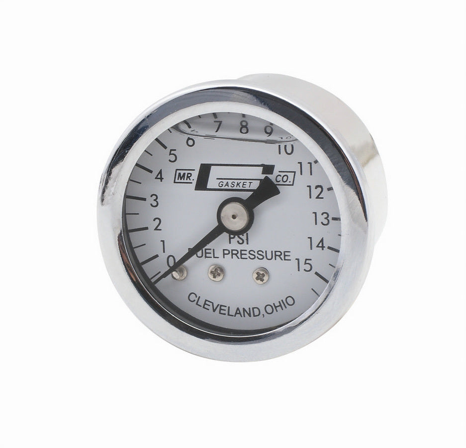 Mr Gasket Liquid Filled Pressure Gauge 0-15lb