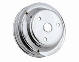 Chrome Crank Pulley Double Groove