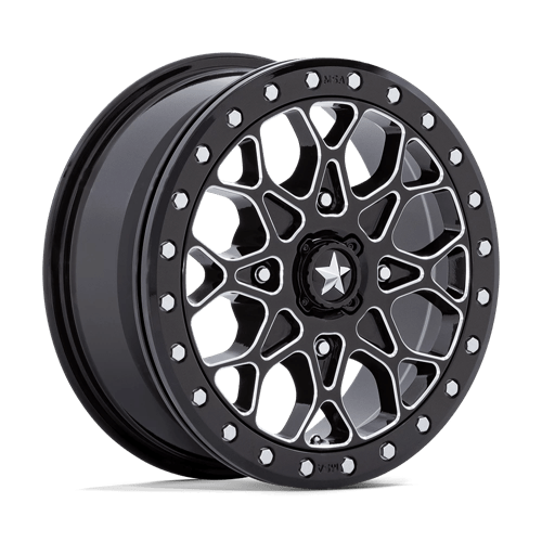 MA48 15X6 4X110 G-BLK-MILL BLK-RG 38MM