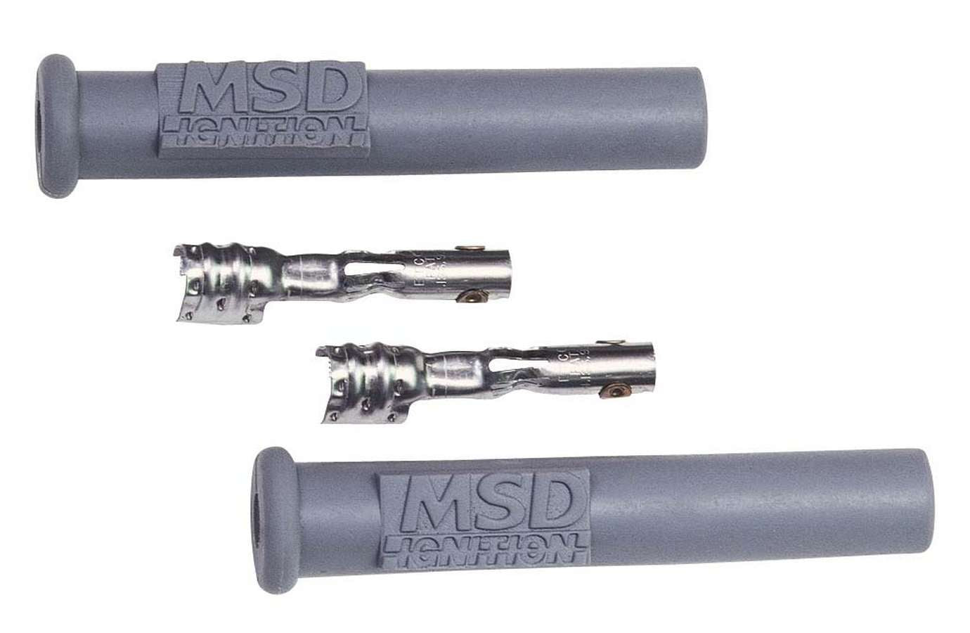 MSD Straight Spark Plug Boots- 2 Per Card