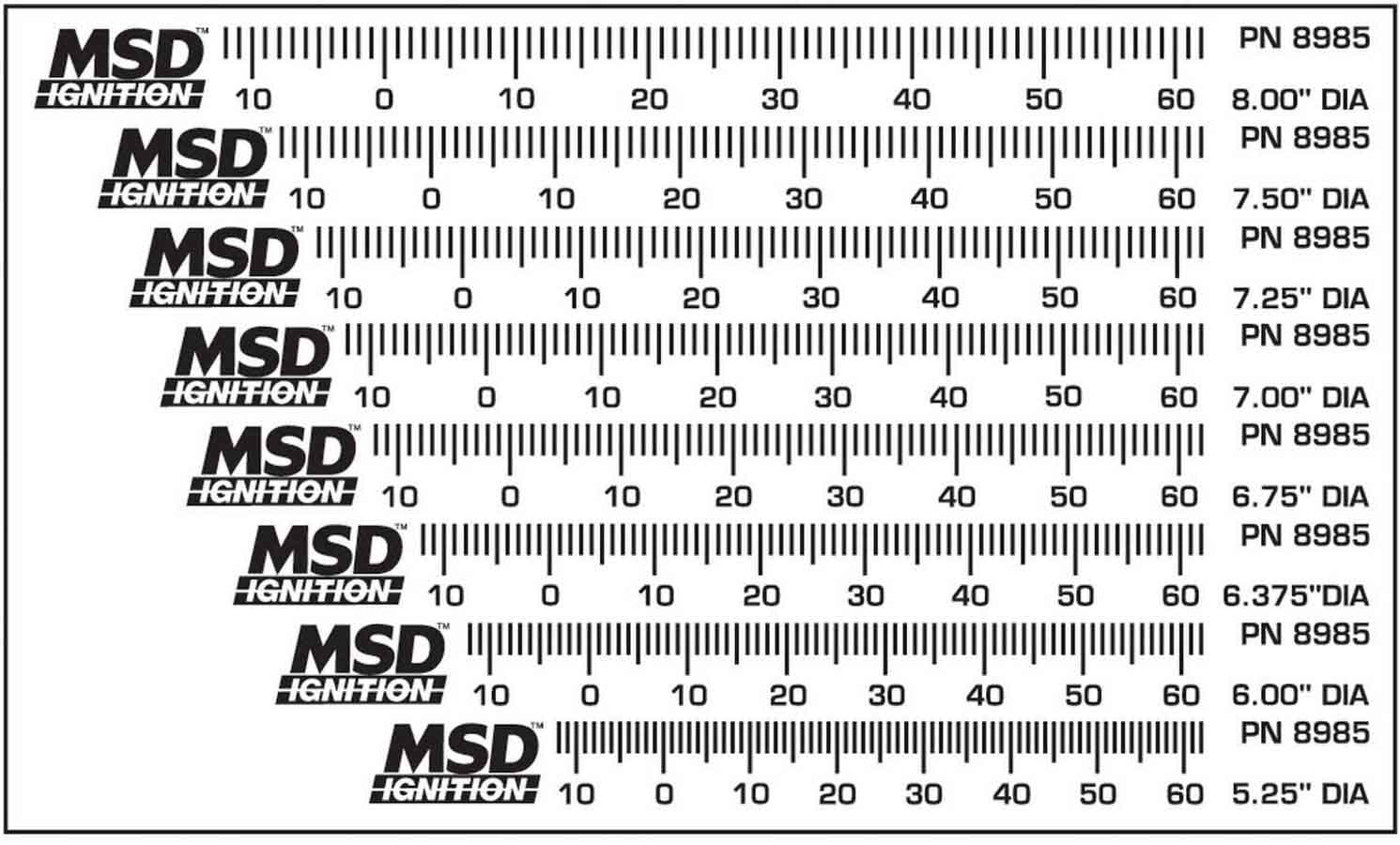 MSD Timing Tape Kit - Universal (8)