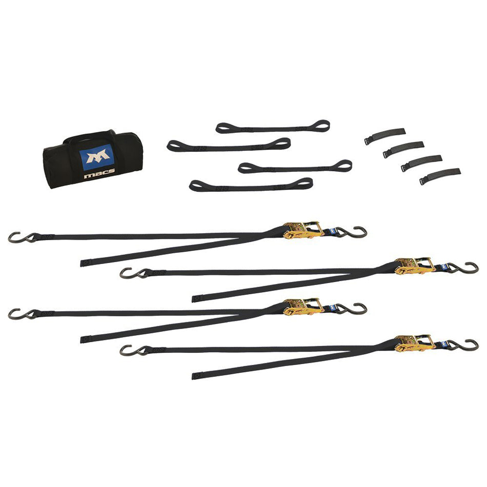 Mac's Tie Downs 4 Tie Downs - Motorcycle Pack