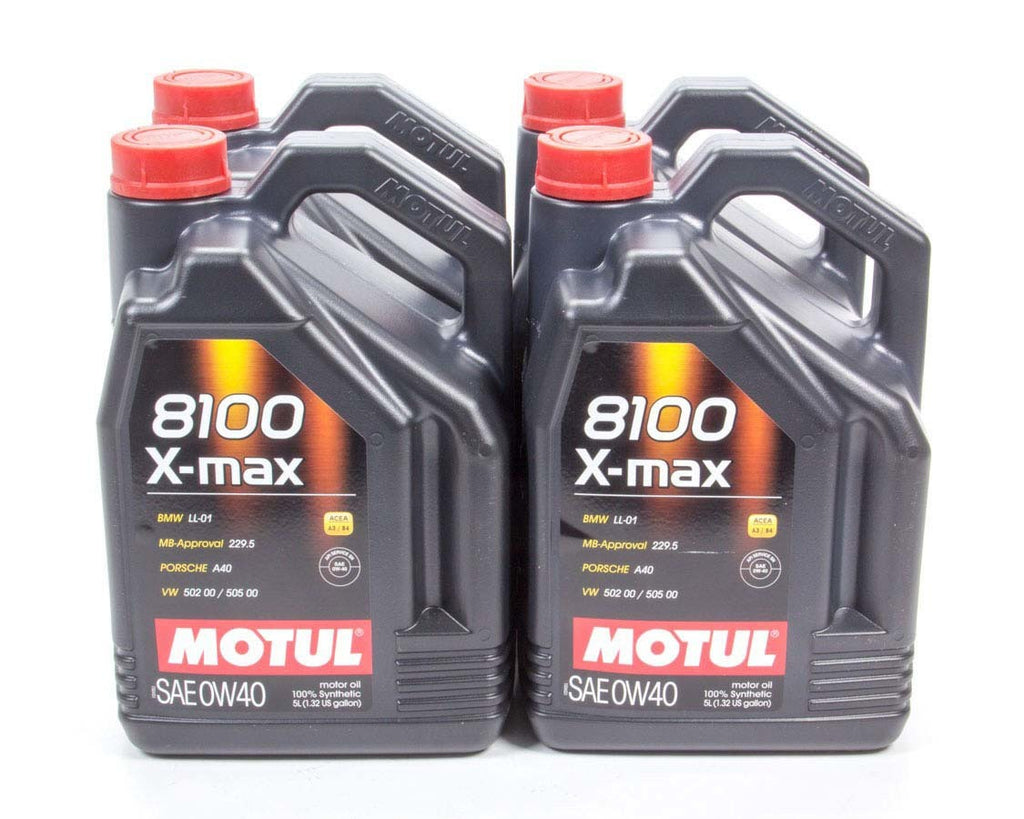 Motul8100 X-Max 0w40 Case 4x5 Liter