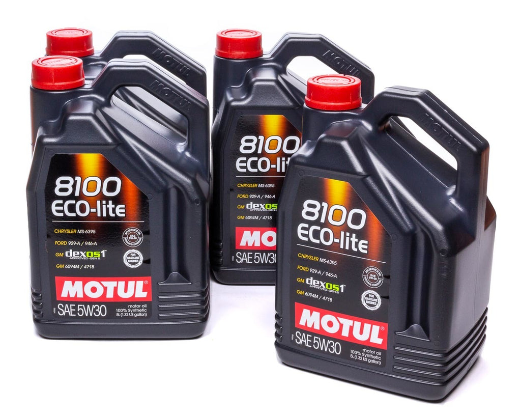 Motul8100 Eco-Lite 5W30 Case 4 x 5 Liter  Dexos1