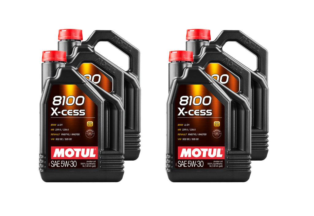 Motul8100 X-Cess 5w30 Oil Case 4 x 5 Liter