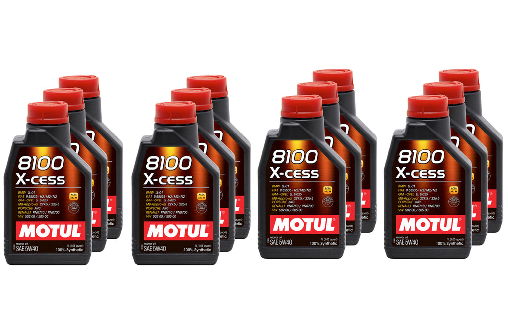 Motul8100 X-Cess 5w40 Oil Case 12 x 1 Liter