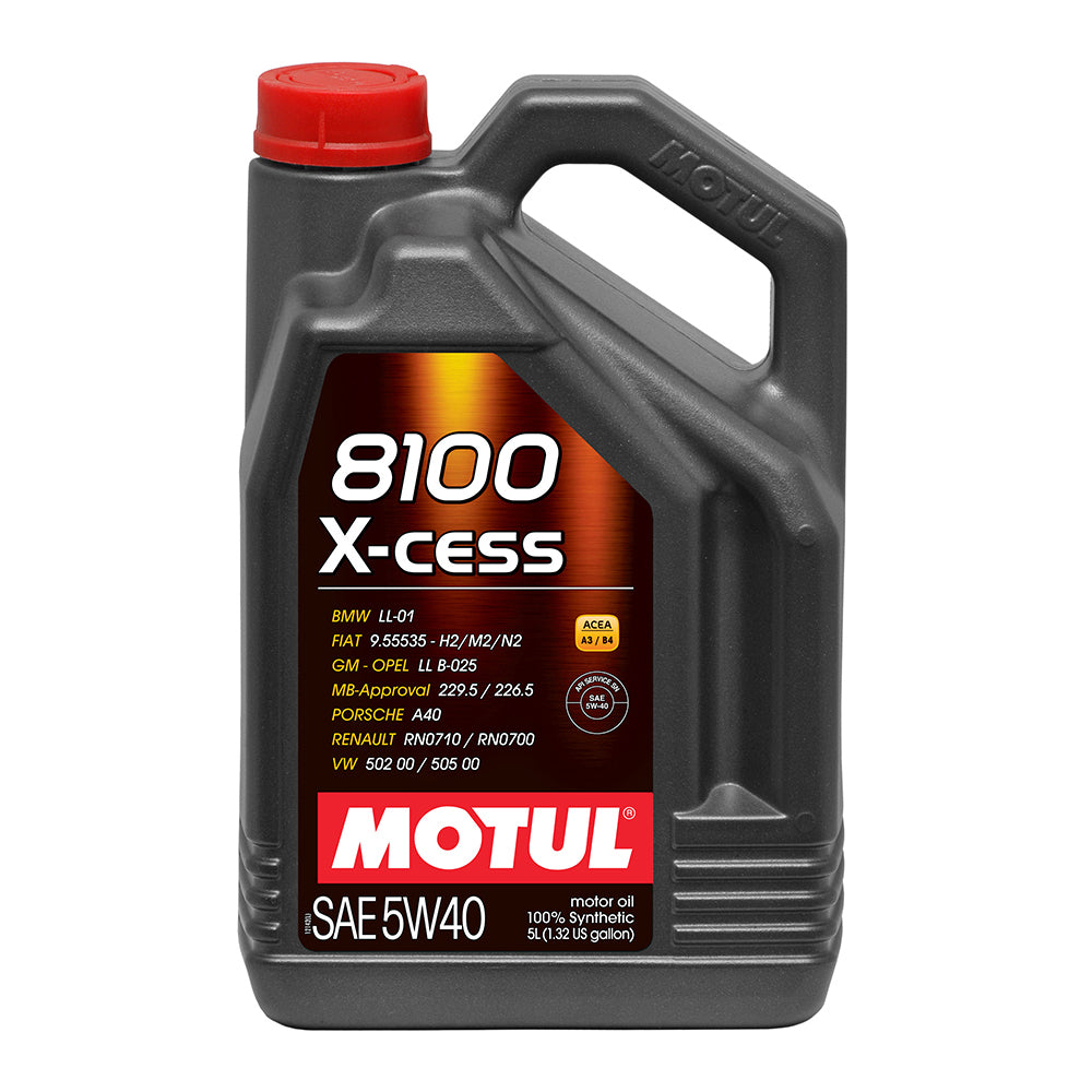 Motul8100 X-Cess 5w40 Oil 5 Liter Bottle