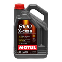 Load image into Gallery viewer, Motul8100 X-Cess 5w40 Oil 5 Liter Bottle