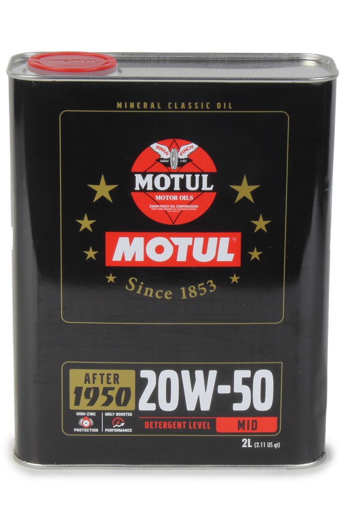 Aceite de alto rendimiento MotulClassic 20w50 2 litros