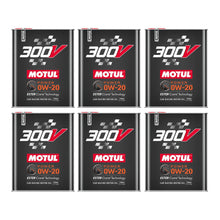 Cargar imagen en el visor de la galería, Aceite sintético para competición Motul300V 0w20, caja de 6 x 2 litros