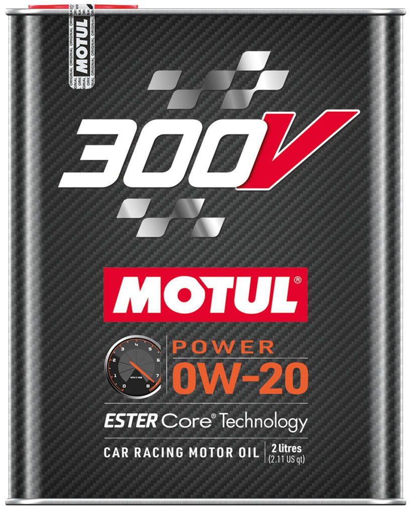 Aceite sintético para competición Motul300V 0w20 de 2 litros