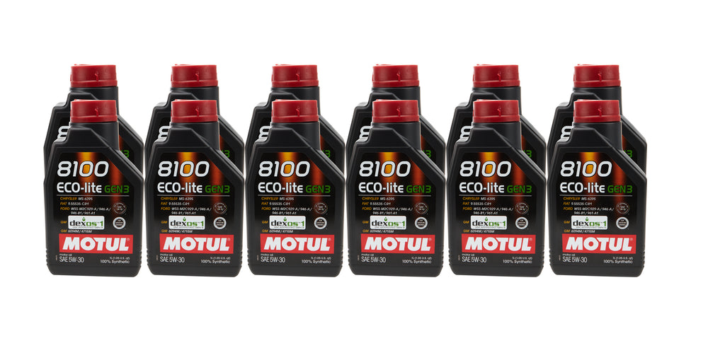 Motul8100 Eco-Lite Gen3 5w30 Case 12X1L