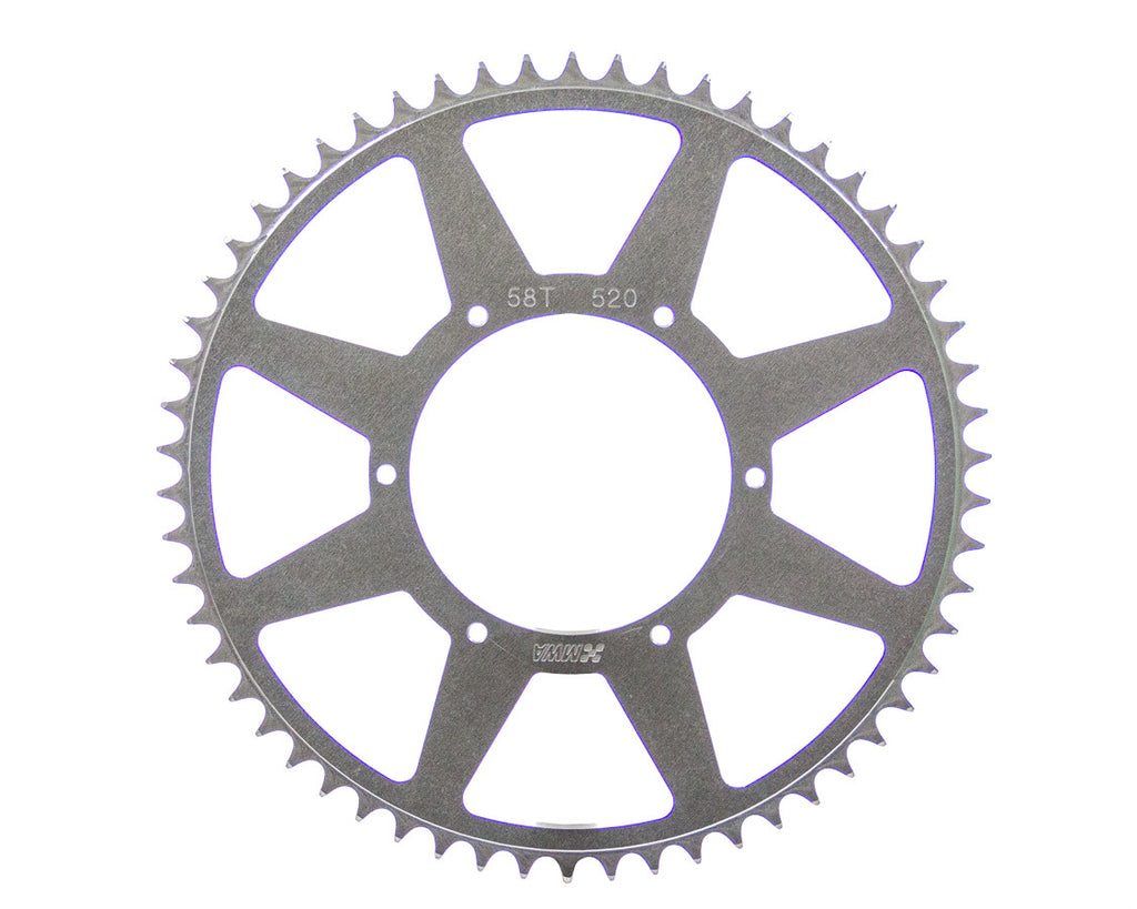 M&W Aluminum Rear Sprocket 58T 5.25 BC 520 Chain