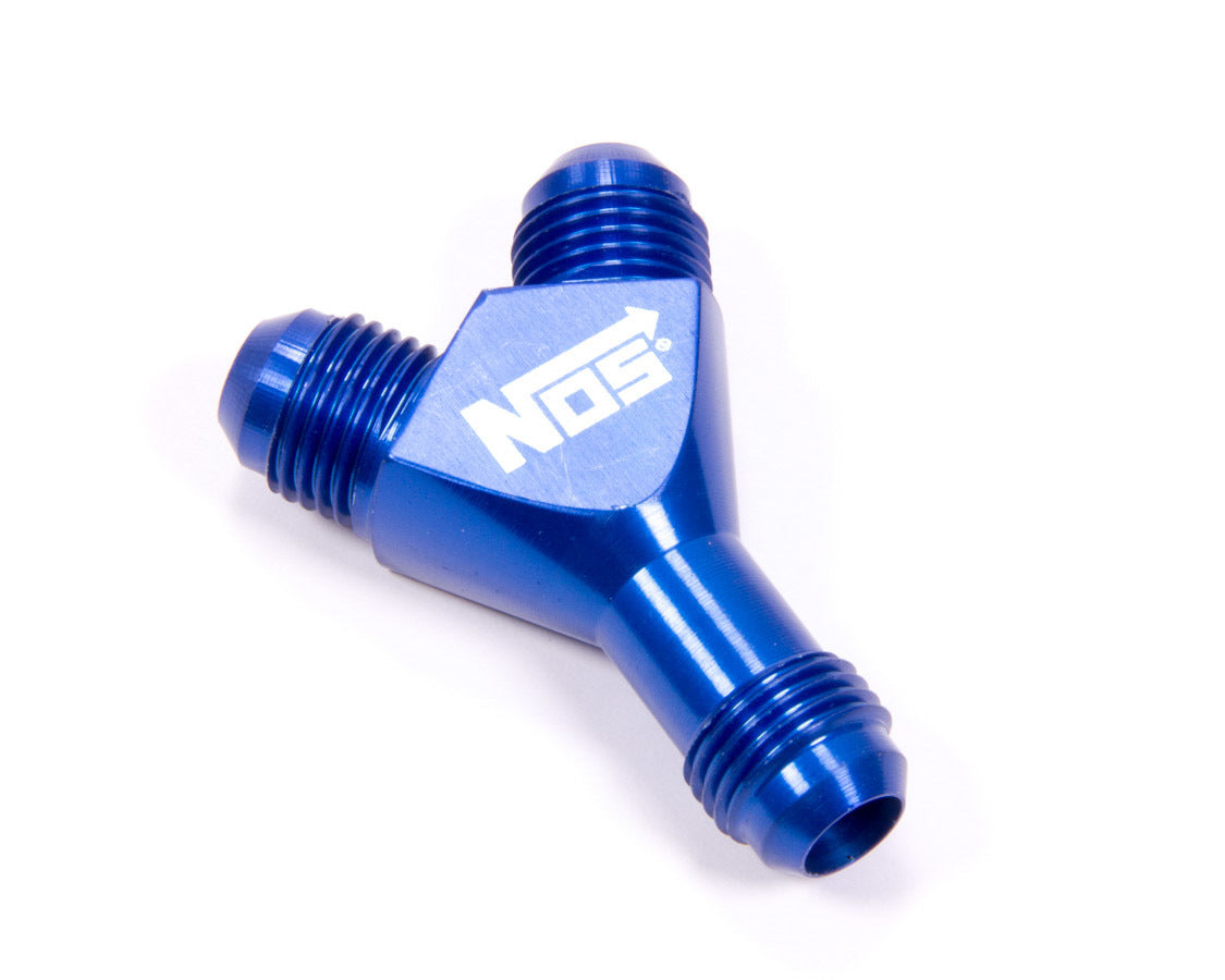 NOS/Nitrous Oxide System 6an 'Y' Fitting  Blue