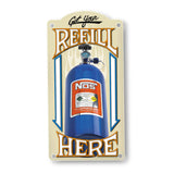 NOS/Nitrous Oxide System NOS Refill Metal Sign