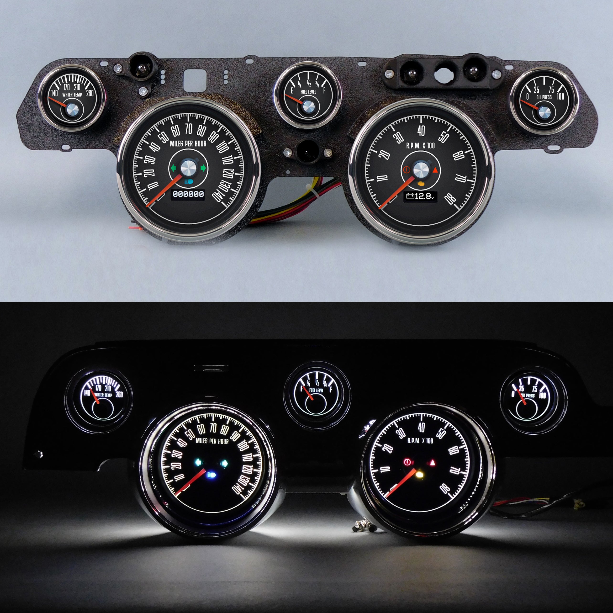 New Vintage USA Gauge Kit Mustang 67-68 153 Series DIY