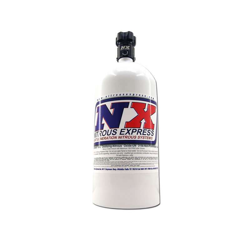 Nitrous Express 5 LB Bottle W/ LIGHTNING 500 VALVE (5.25 DIA. X 17.64 TALL).