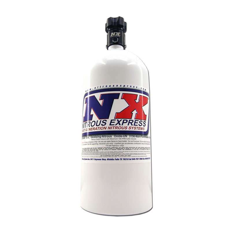 Nitrous Express 10 LB Bottle W/ LIGHTNING 500 VALVE (6.89 DIA. X 20.19 TALL).