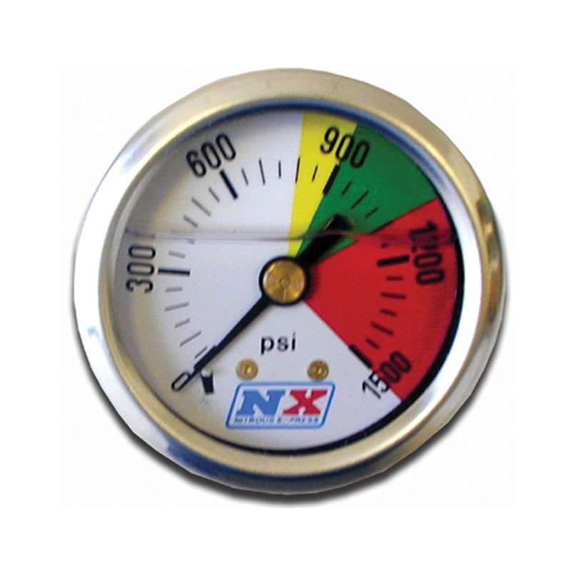 Nitrous Express NITROUS PRESSURE GAUGE ONLY (0-1500 PSI).