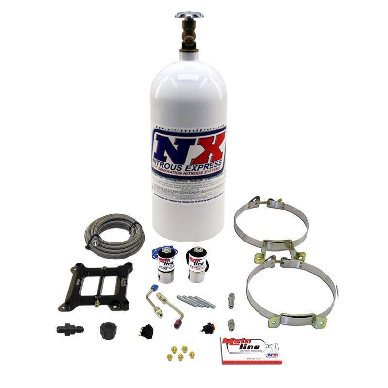 SISTEMA DE CARBURADOR PRINCIPAL Nitrous Express CON BOTELLA DE 10 LB.