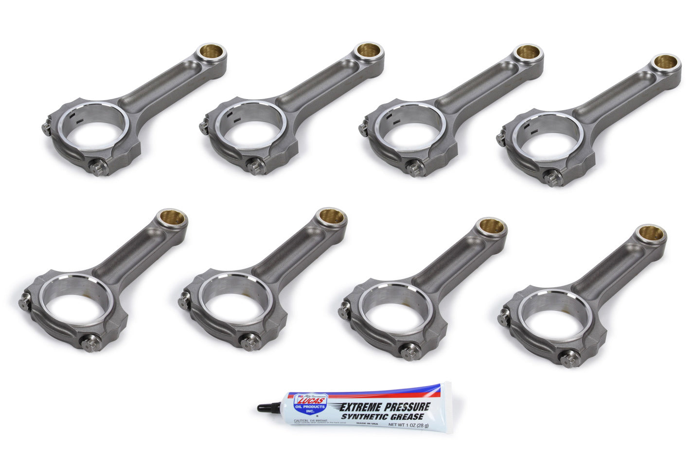 Oliver Connecting Rods SBC 4340 I-Beam Rod Set 6.125  2.100 Pin Dia.