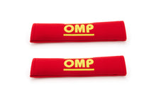 Load image into Gallery viewer, OMP Racing INC Harness Pads Red Used w/ 2in Belts