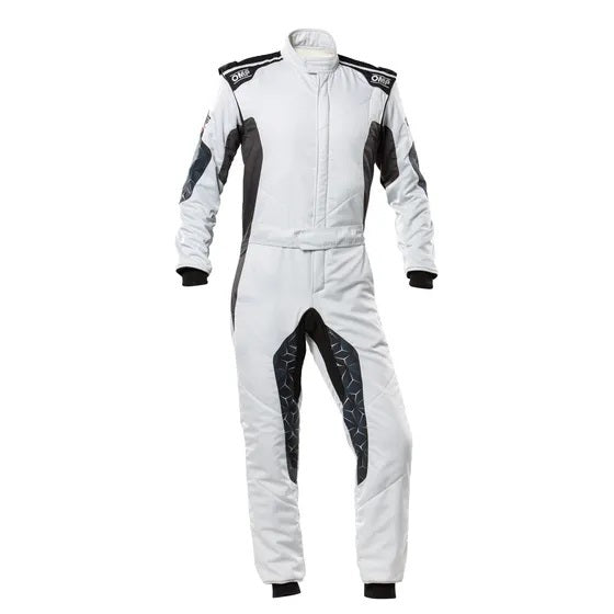 OMP Racing INC TECNICA HYBRID OVERALL F IA 8856-2018 GRAY / BLAC