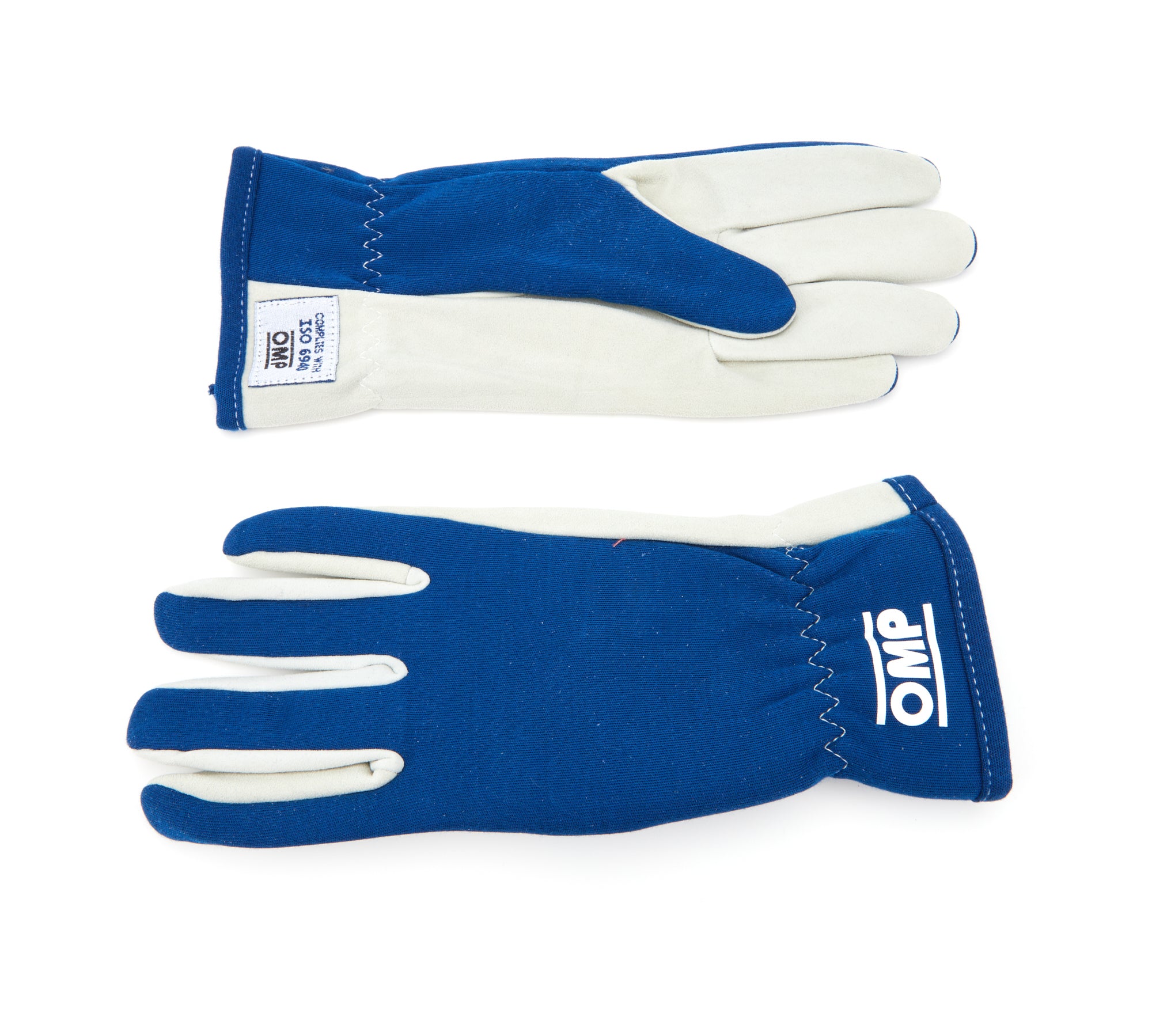OMP Racing INC Rally Gloves Blue Size Medium