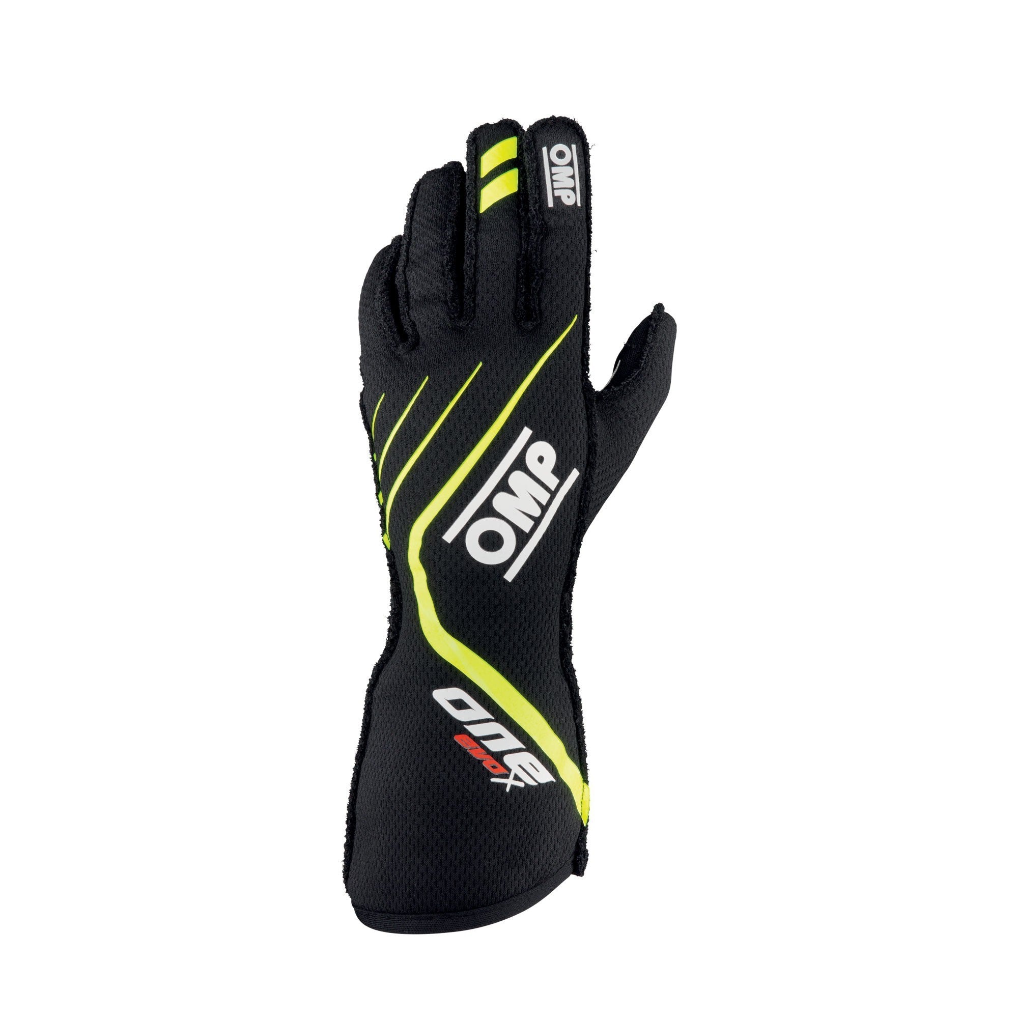OMP Racing INC One EVO X Gloves Black Flo Yellow Medium