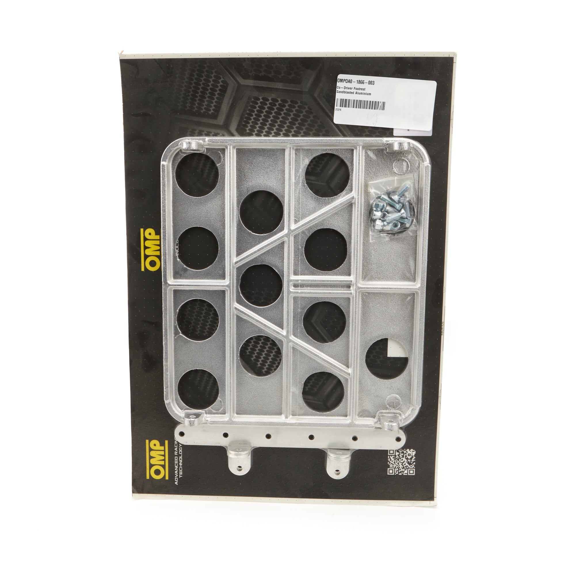 OMP Racing INC Co-Driver Footrest Sandblasted Aluminium