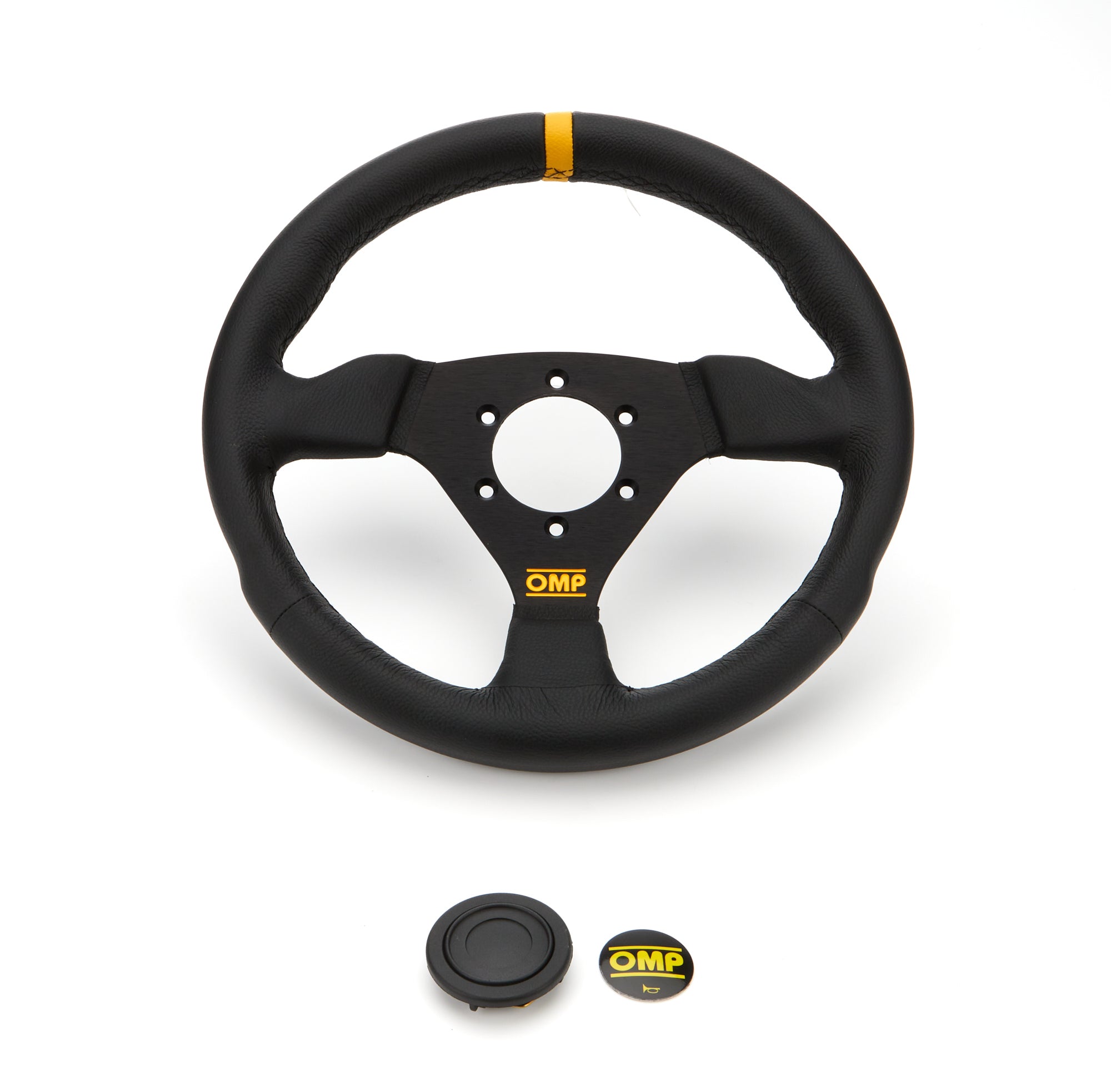 OMP Racing INC Trecento 300mm Steering Wheel Black Leather