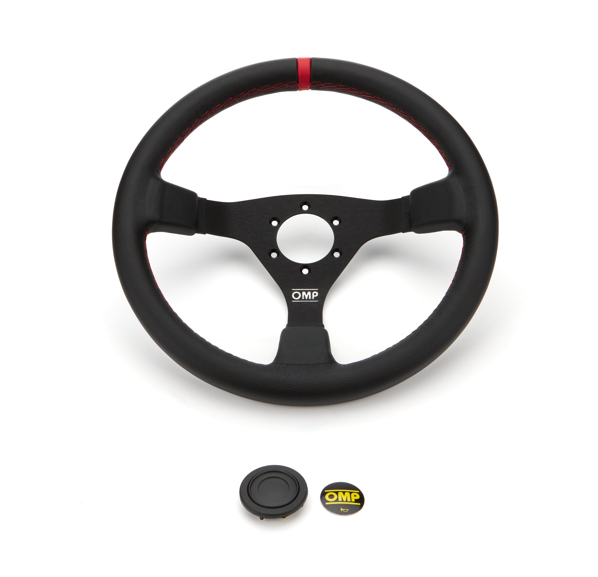 OMP Racing INC WRC Steering Wheel Black And Red .350 Dia Grip