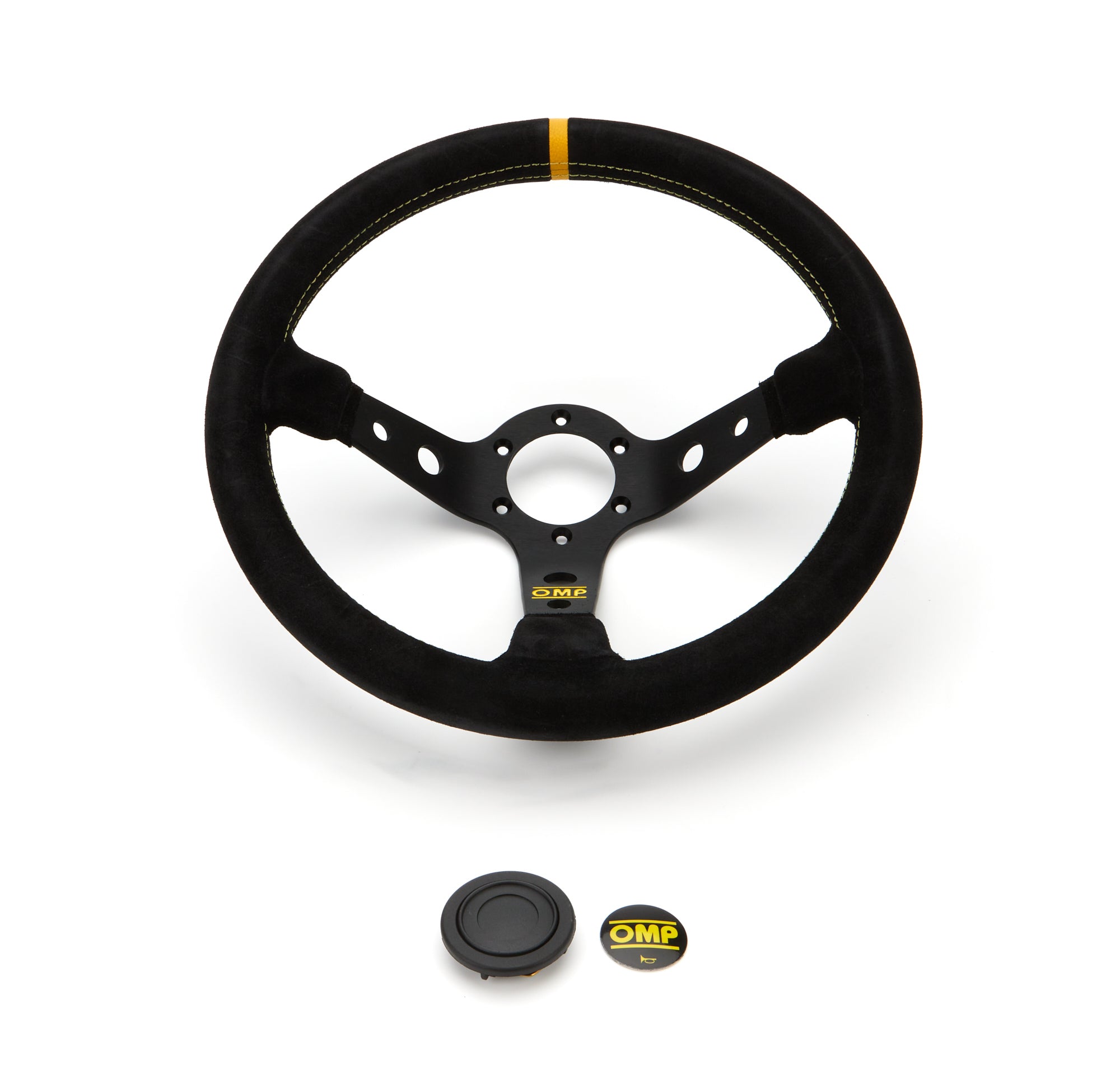 OMP Racing INC Corsica 330 Steering Wheel Dished Black