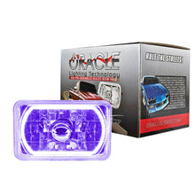 Load image into Gallery viewer, 4x6in Sealed Beam Head Light w/Halo Purple