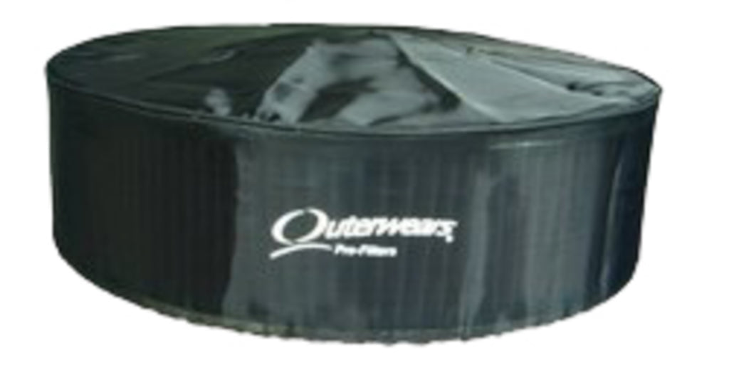 Outerwears Pre-Filter w/Top Black 11in x 6in