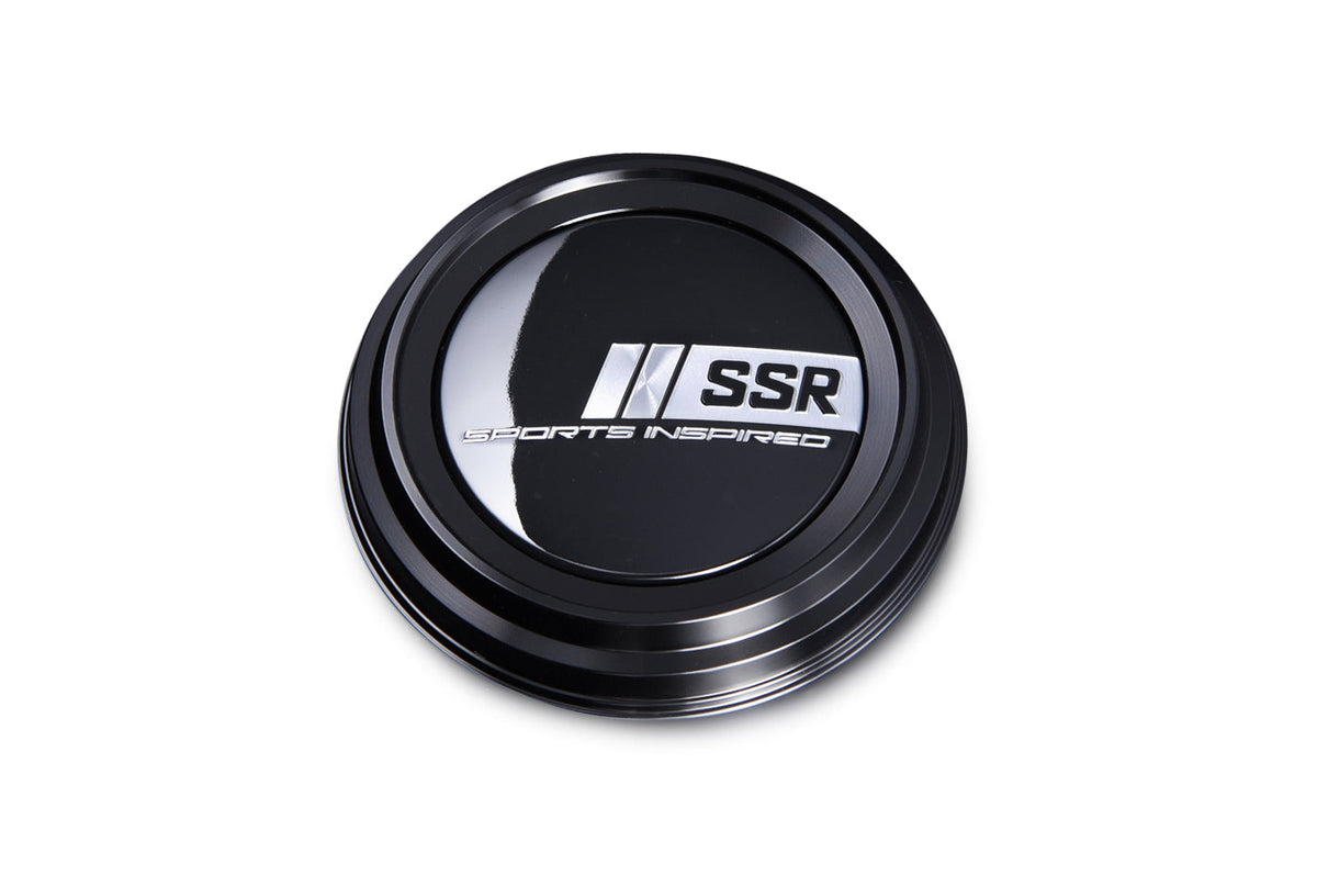 SSR Racing Sports Inspired Center Cap Aluminum B-Type High - Black — Single Cap