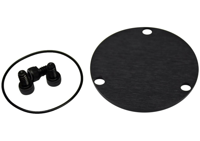 Performance Engineering & Manufacturing Dust Cap Kit Black 2.5 GN with O-Ring & Screws