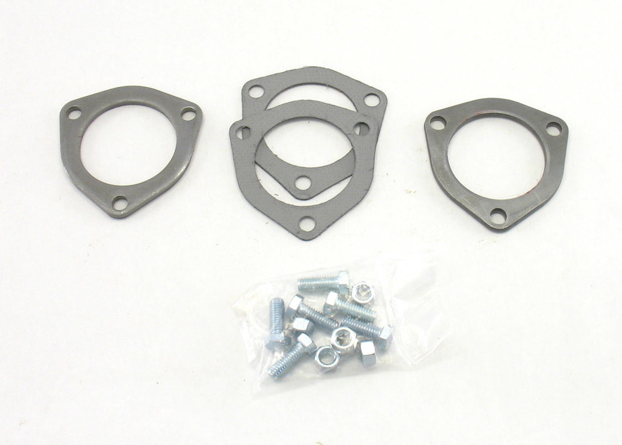 Patriot Exhaust Collector Flanges - 1pr 3-Bolt 2-1/2in Dia.
