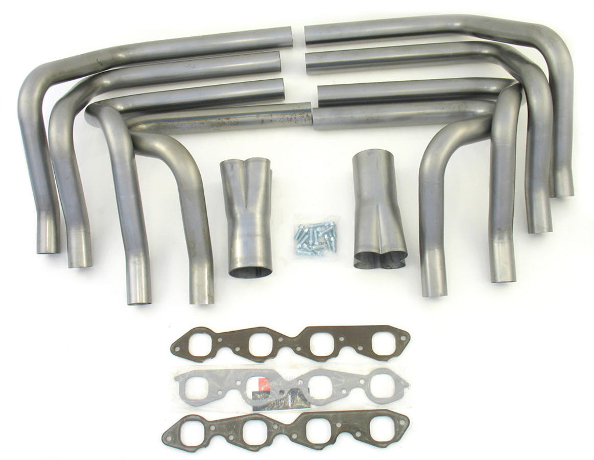 Patriot Exhaust BBC Weld Up Header Kit Sprint Style 2in Dia — Fits Big Block Chevy