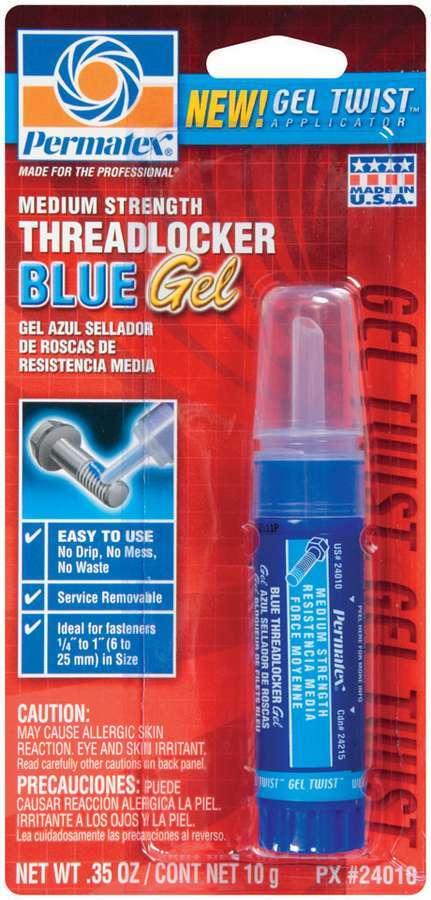 Permatex Blue Threadlocker Gel Tube 10g