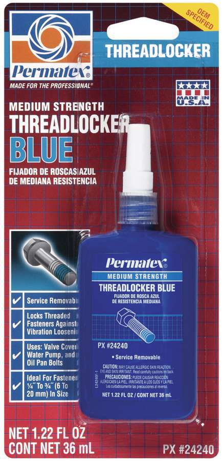 Permatex Blue Threadlocker 36ml Bottle