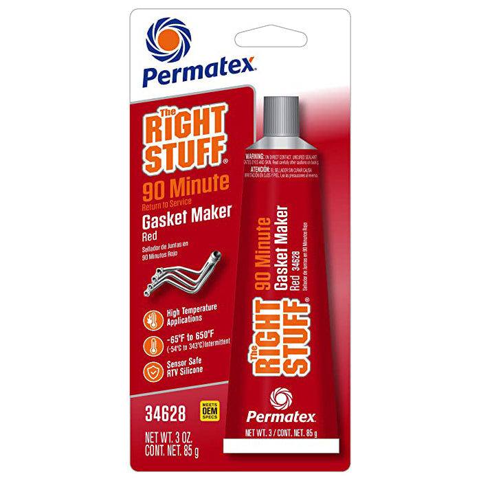 Permatex Right Stuff 90 Minute Red 3oz Tube