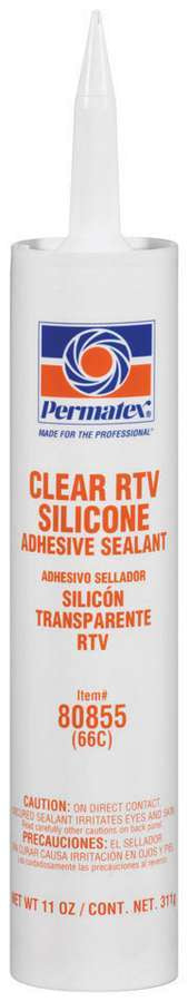 Permatex Clear Silicone 11 Oz