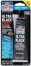 Cargar imagen en el visor de la galería, Permatex Ultra Black Gasket Maker 3.35 oz Carded Tube