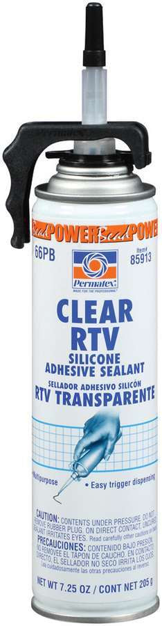 Permatex Powerbead Clear RTV Silicone 7.25oz