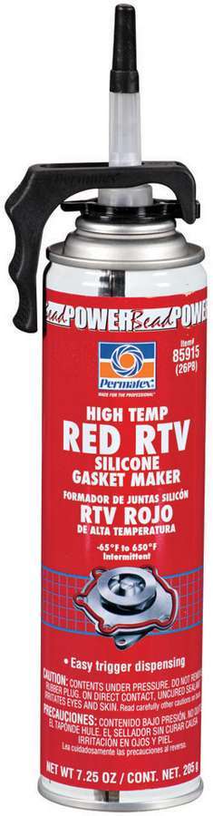 Permatex Powerbead Red RTV Silicone 7.25oz