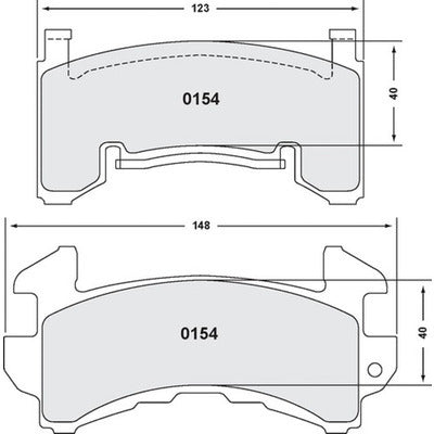 Performance Friction Brake Pads Metric GM