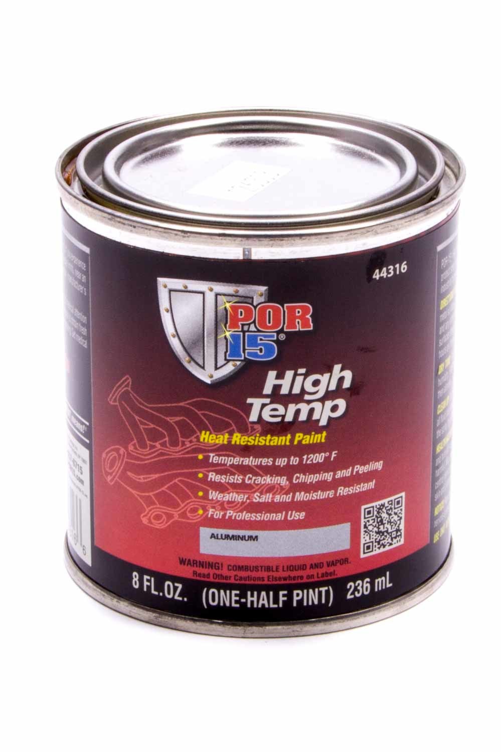 POR-15 High  Temperture Paint Aluminum 8oz