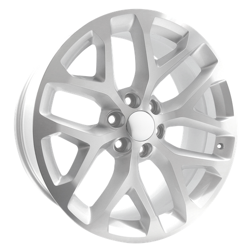 Performance Replicas PR177 20x9 +24mm 6x139.7 Silver Machined Cast Aluminum Wheel — Fits Silverado Sierra Tacoma